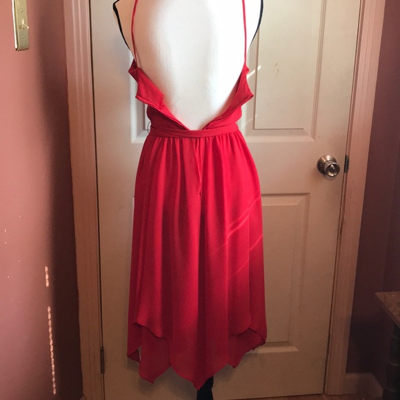 Vintage Red Party Dress - Picture 2 of 7
